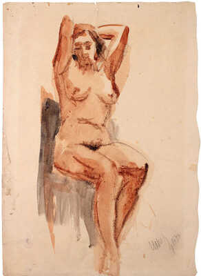 Ильин Иосиф Михайлович. Ню. Сидящая модель